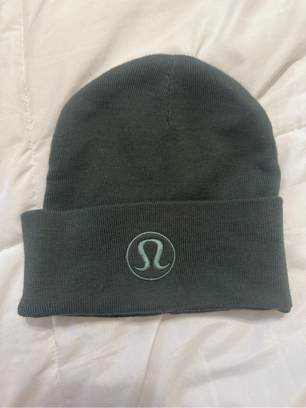 lululemon Green Logo Beanie